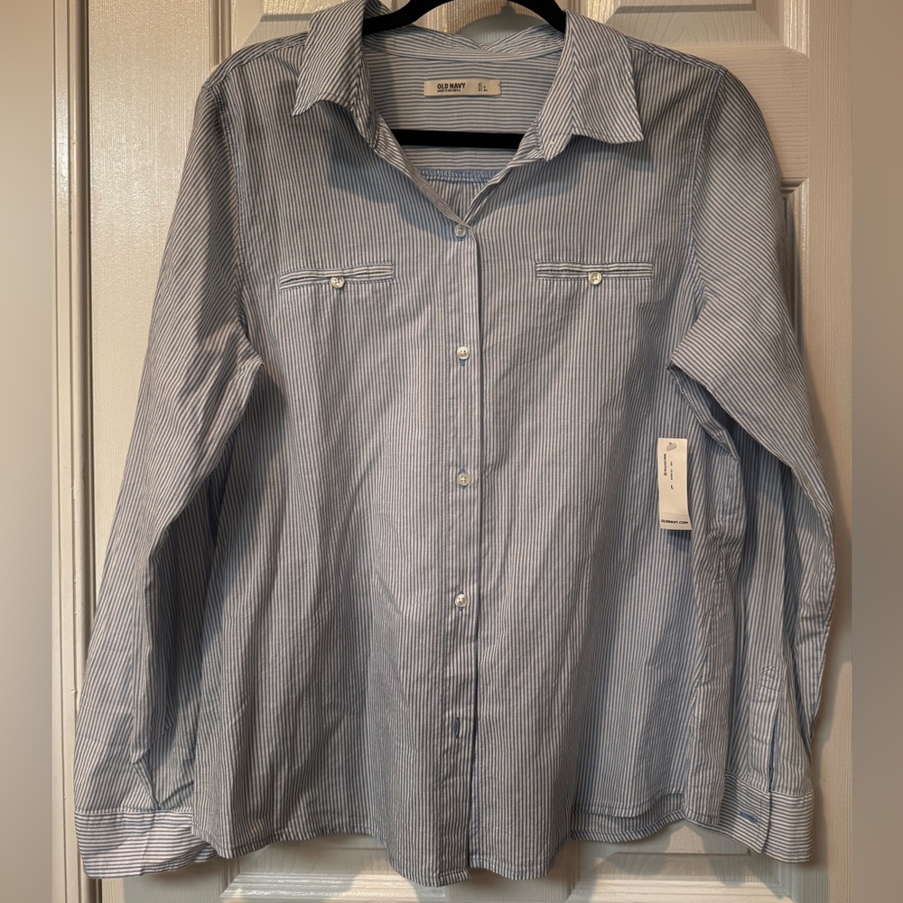 Old Navy Blue Button Down Shirt
